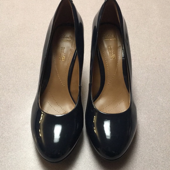 clarks platform pumps